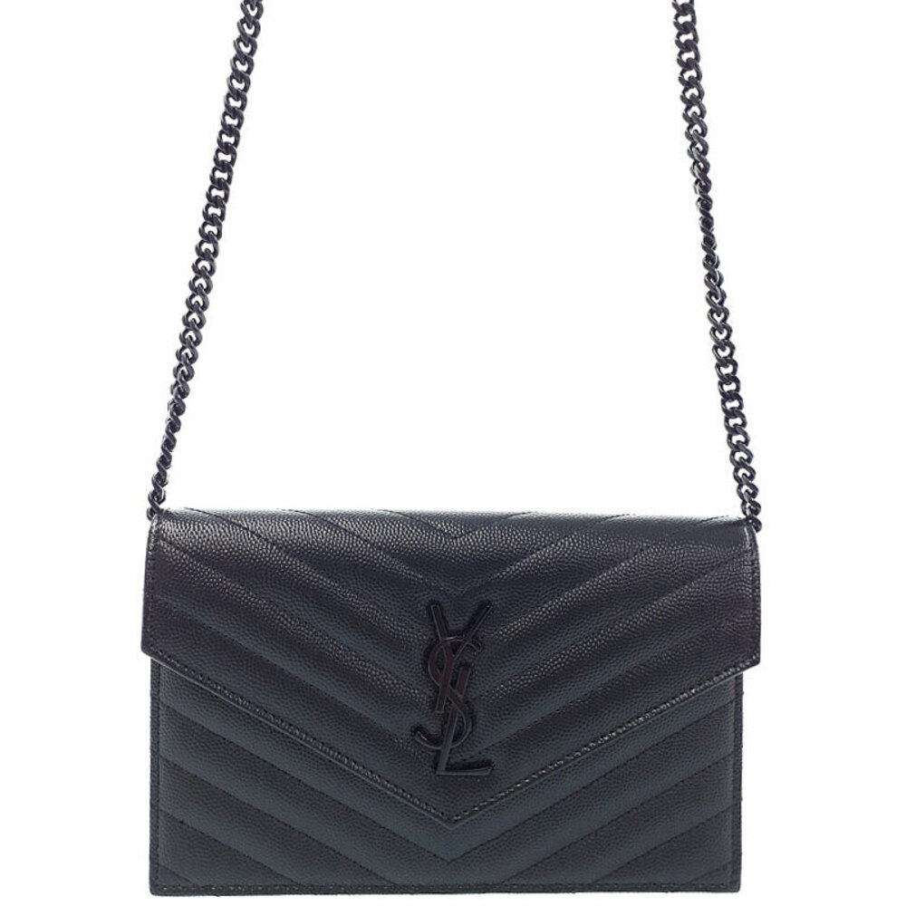 SAINT LAURENT PARIS Cassandra Envelope Chain Wallet